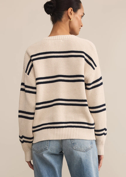 Boyfriend Striped Cardigan