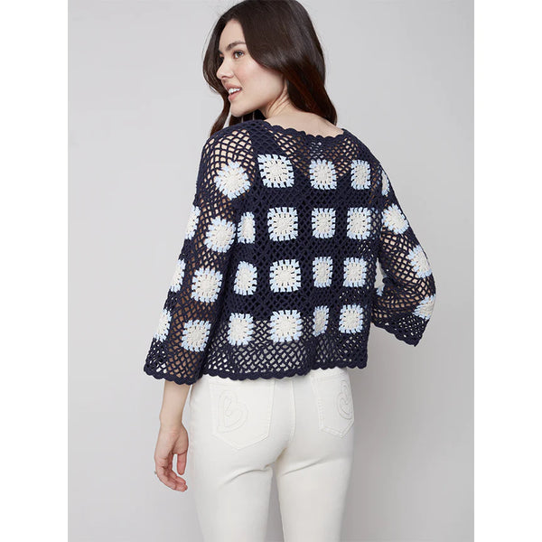 SQUARE CROCHET SWEATER