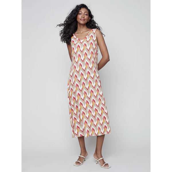 CHEVRON PRINT DRESS