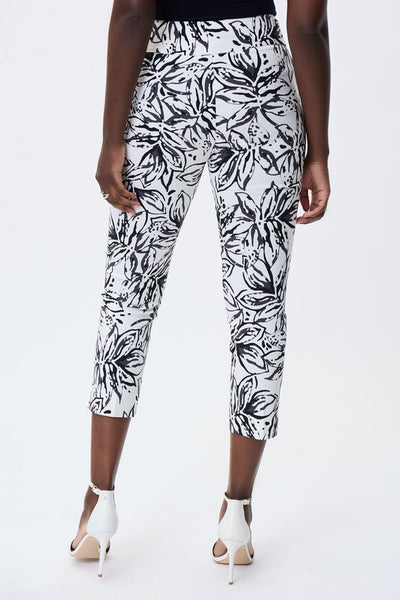 Floral Microtwill Cropped Pants
