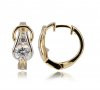 Reign Diamondlite Two Tone Knot Earrings - Nica's Clothing & Accessories - 1