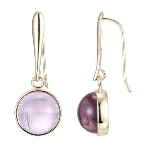 Reign Genuine Brazil Amethyst Bubble Earrings - Nica's Clothing & Accessories