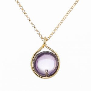 Reign Genuine Brazil Amethyst Bubble Pendant - Nica's Clothing & Accessories