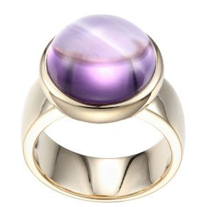 Reign Genuine Brazil Amethyst Bubble Ring - Nica's Clothing & Accessories