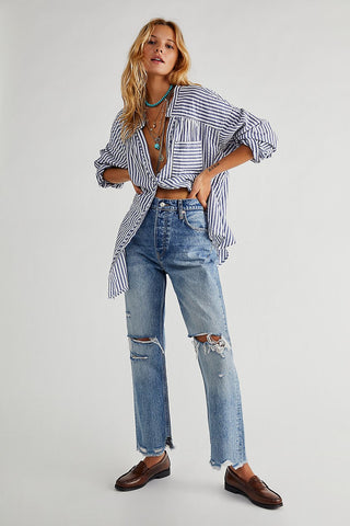 TAPERED BAGGY BOYFRIEND JEANS