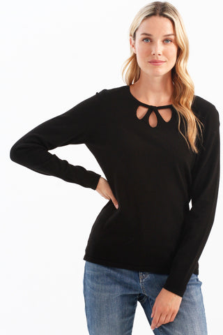 KNOT NECKLINE SWEATER