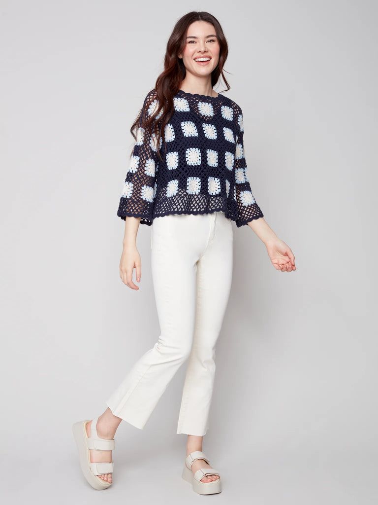 SQUARE CROCHET SWEATER