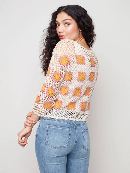 SQUARE CROCHET SWEATER