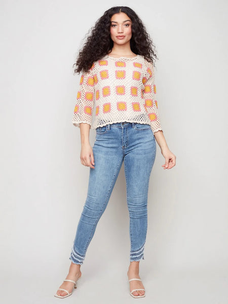 SQUARE CROCHET SWEATER