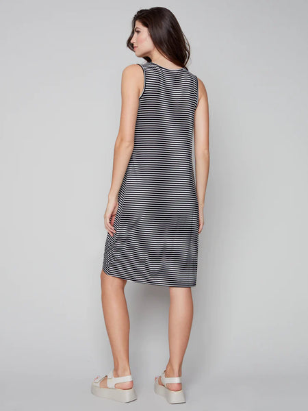 BOTTOM KNOT STRIPE DRESS