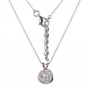 Reign Diamondlite Two Tone Love Knot Pendant - Nica's Clothing & Accessories