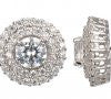 Reign Diamondlite Double Halo Stud Earrings - Nica's Clothing & Accessories - 2