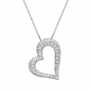 Reign Diamondlite Floating Heart Pendant - Nica's Clothing & Accessories