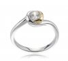 Reign Diamondlite Two Tone Bypass Ring - Nica's Clothing & Accessories - 1