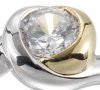 Reign Diamondlite Two Tone Bypass Ring - Nica's Clothing & Accessories - 2