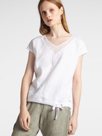 T-SHIRT WITH MESH DETAILS
