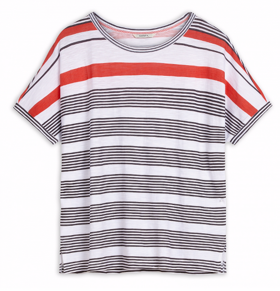 OVERSIZED T-SHIRT WITH STRIPES