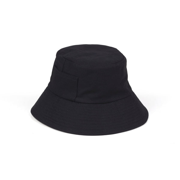 WAVE BUCKET HAT - BLACK