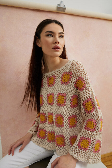 SQUARE CROCHET SWEATER