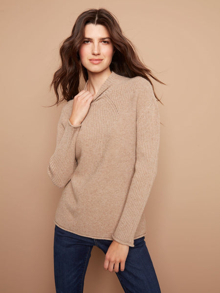 FUNNEL NECK SWEATER