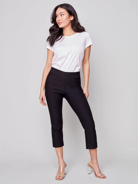 STRETCH PULL ON CROPPED PANT