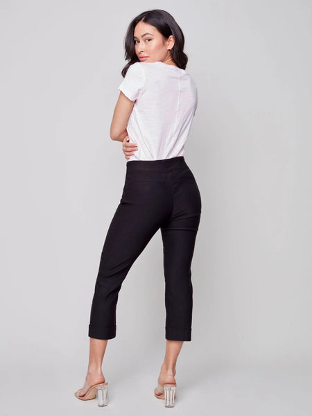 STRETCH PULL ON CROPPED PANT