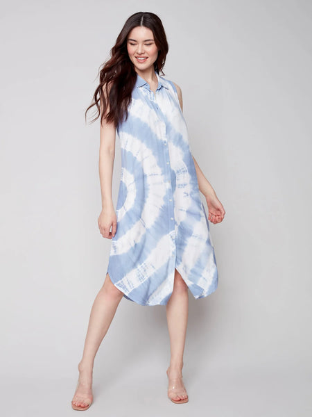 TIE-DYE BUTTON FRONT DRESS