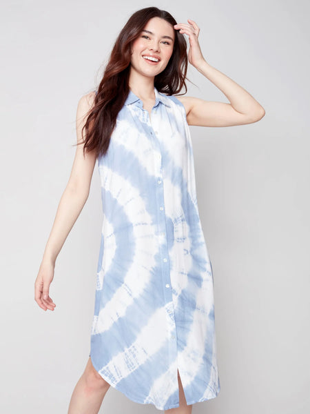 TIE-DYE BUTTON FRONT DRESS