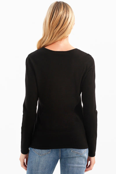 KNOT NECKLINE SWEATER