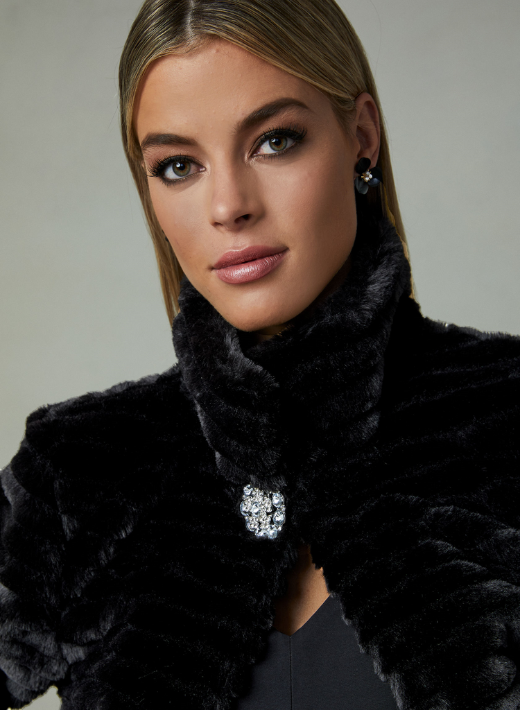 FAUX FUR BOLERO